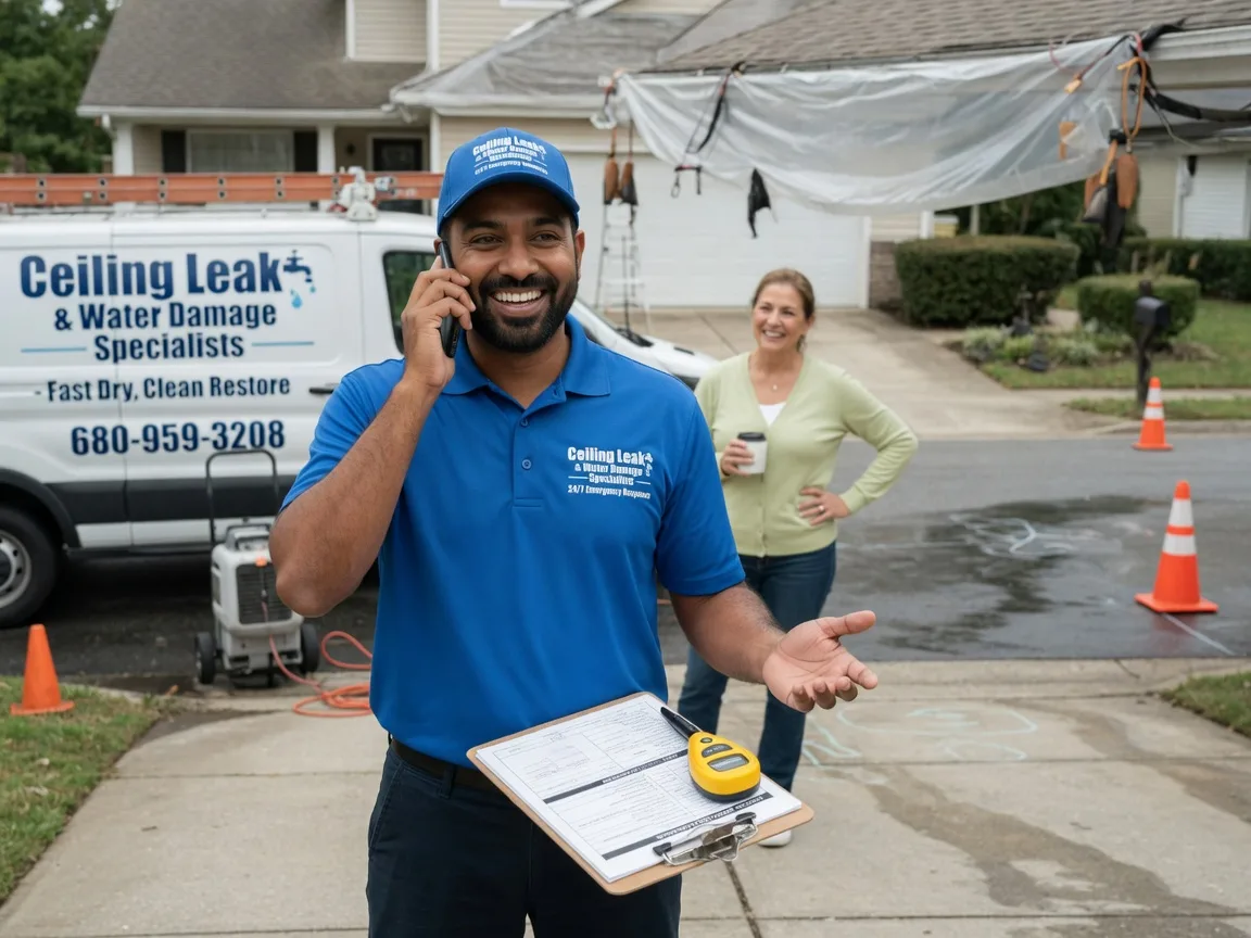 Ceiling Leak Cleanup Andrews Air Force Base, MD FAQs